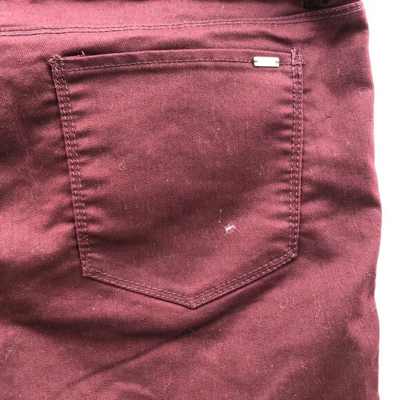 NWT Apt. 9 Women’s Pants Size 12 Skinny Leg Modern Fit Classic Casual Red Ankle - Picture 14 of 16